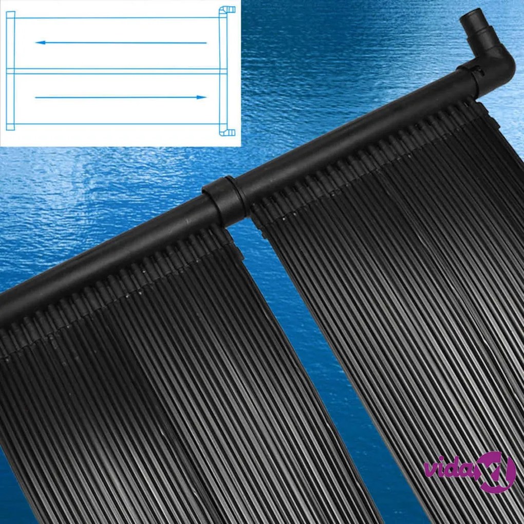 vidaXL Pannello Solare Riscaldatore per Piscina 80x620 cm