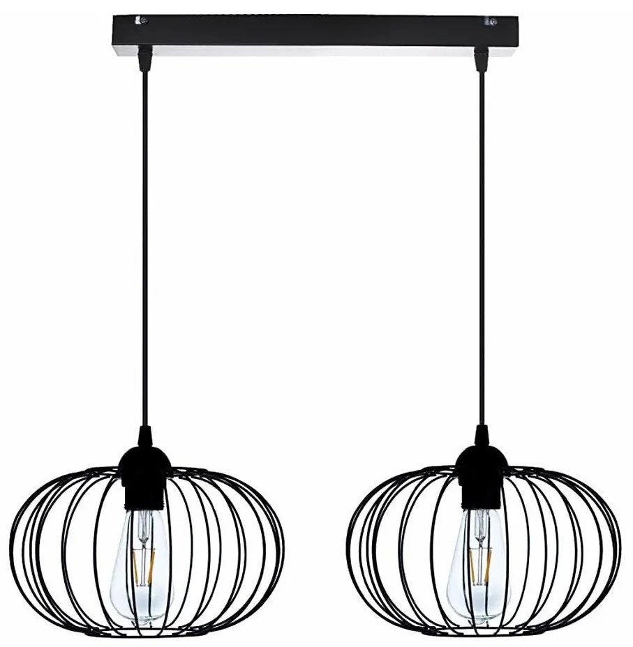 Lampadario a sospensione con filo BOCCA 2xE27/60W/230V