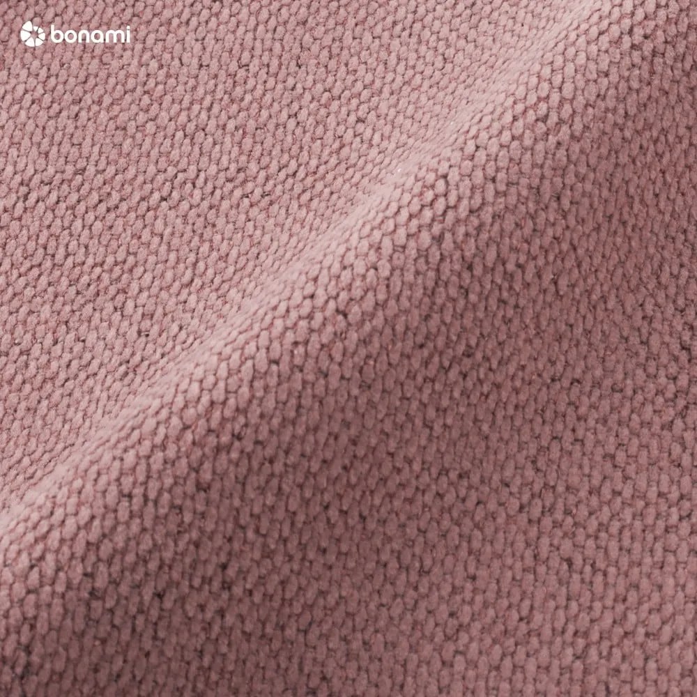 Letto matrimoniale imbottito rosa chiaro con contenitore a griglia 160x200 cm Jagna - Bobochic Paris