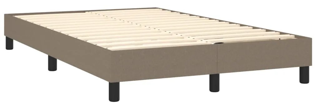 Giroletto a molle con materasso tortora 120x200 cm in tessuto