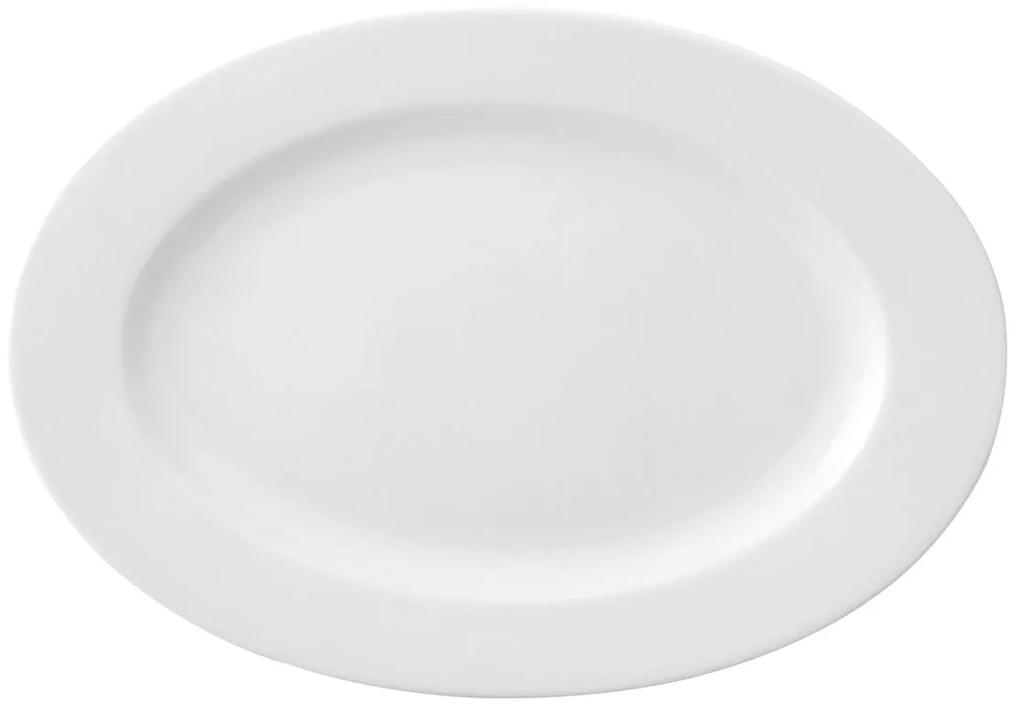 Piatto Piano Ariane Prime Ovale Ceramica Bianco (32 x 25 cm) (6 Unità)
