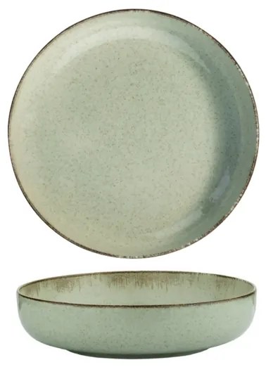 Servizio di piatti 24 pezzi, verde/porcellana