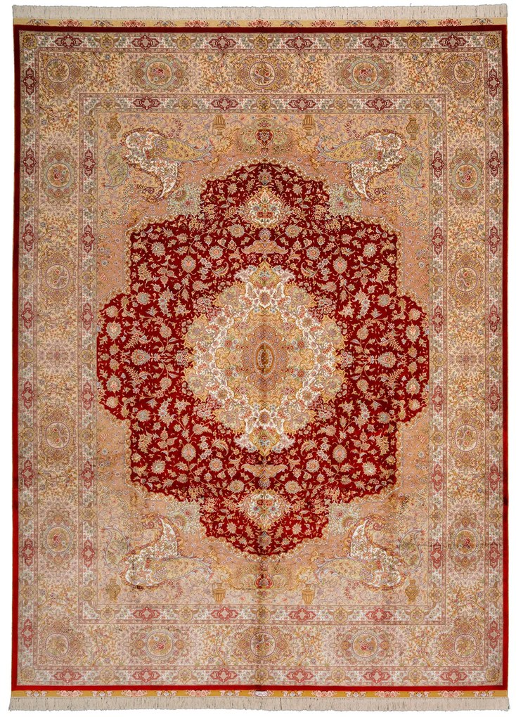 Hereke Tappeto orientale 280 x 370 Beige (Cina) Annodato A Mano