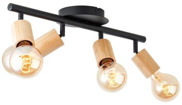 Brilliant - Faretto TIFFANY 4xE27/28W/230V bambù