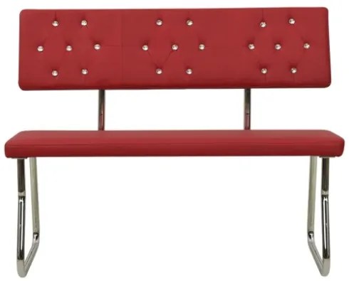 Panca 110 cm Rosso Vino in Similpelle