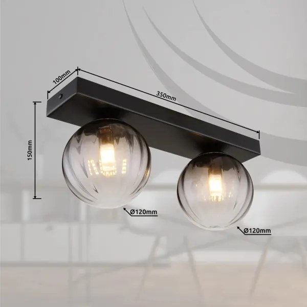 Globo 15216-2 - Plafoniera DALLERTA 2xG9/10W/230V