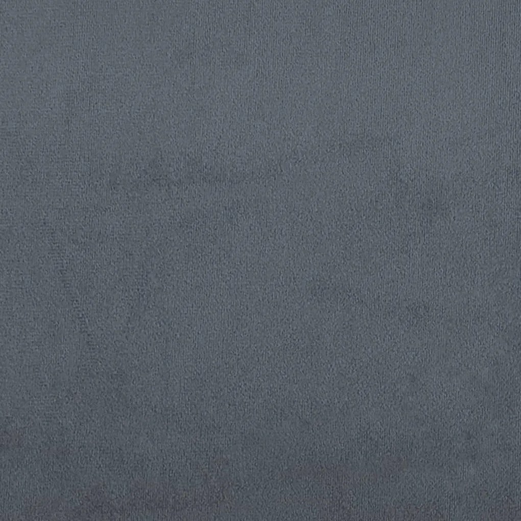 Set di divani 2 pz con cuscini grigio scuro in velluto