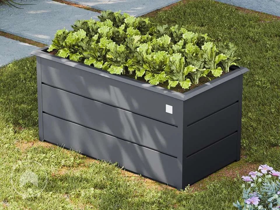 PRIMEYARD 75 x 150 x 78 cm Orto rialzato, acciaio, antracite - (GFPV00955)