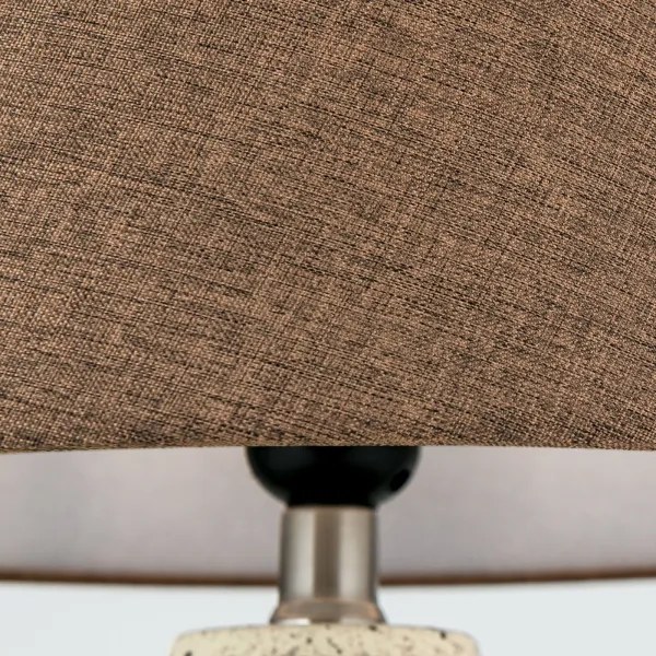 Orion LA 4-1228 - Lampada da tavolo MASAI 1xE27/40W/230V ceramiche marrone/beige