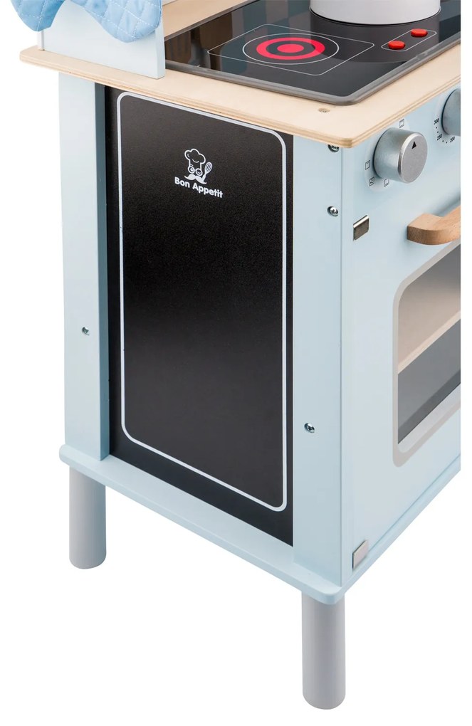 Cucina moderna in legno - blu chiara