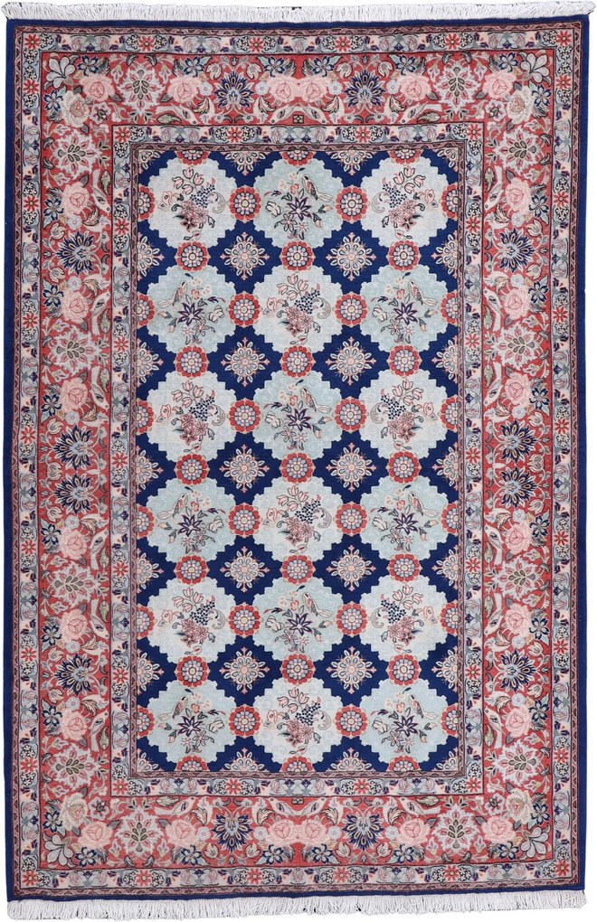 Varamin Tappeto 150 x 220 (Iran) Annodato A Mano