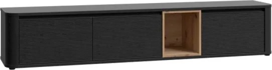Mobile TV Sospeso 3 Ante 215x40x40 Con Vano A Giorno Lehman Rovere Scuro
