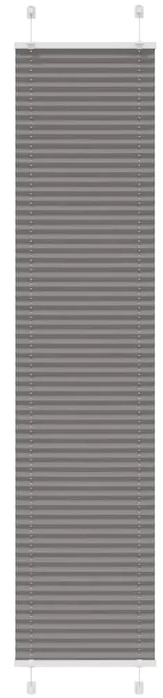 Tenda Plissettata Antracite 45x200 Cm Larghezza Tessuto 44,4 Cm /