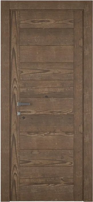 Porta interna a battente Winslet in legno di abete colore rovere, L 80 x H 210 cm, apertura reversibile