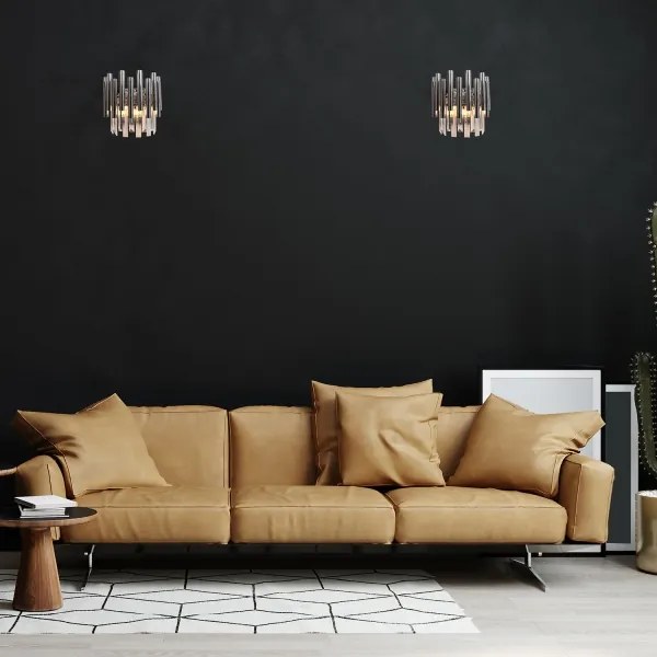 Applique di cristallo MADISON 2xE14/40W/230V cromo