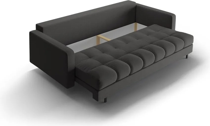 Divano grigio scuro allungabile/con contenitore 222 cm Bali – Cosmopolitan Design