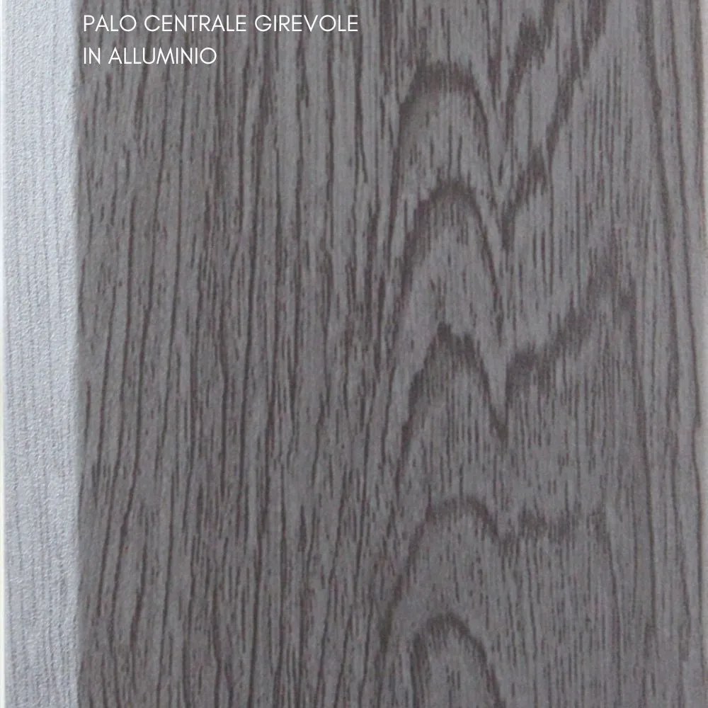 Ombrellone da Giardino Esterno 3x4 Palo Decentrato Girevole, Top in Poliestere 250 g/mq  con Airvent - Grigio