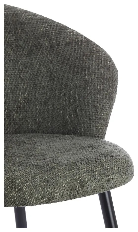 Set di sedie da pranzo color kaki in metallo 2 pz Radaja – Light &amp; Living