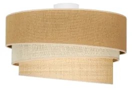 Duolla - Plafoniera YUTE TRIO 1xE27/15W/230V diametro 45 cm marrone/grigio/beige