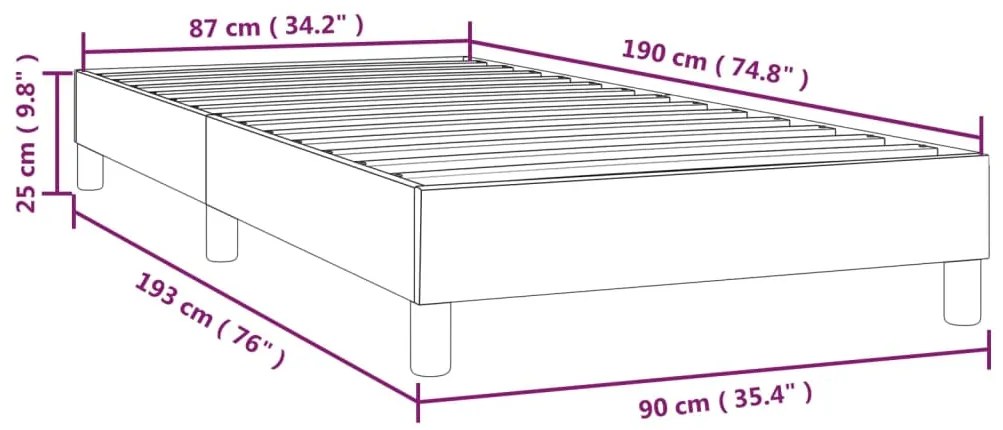 Giroletto a Molle Crema 90x190 cm in Tessuto