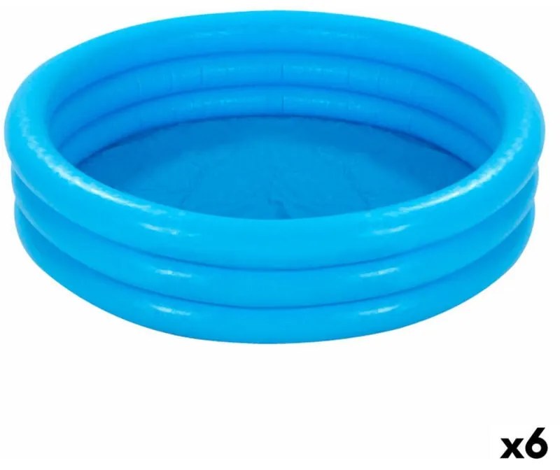 Piscina Gonfiabile per Bambini Intex Azzurro Anelli 581 L 168 x 40 cm (6 Unità)