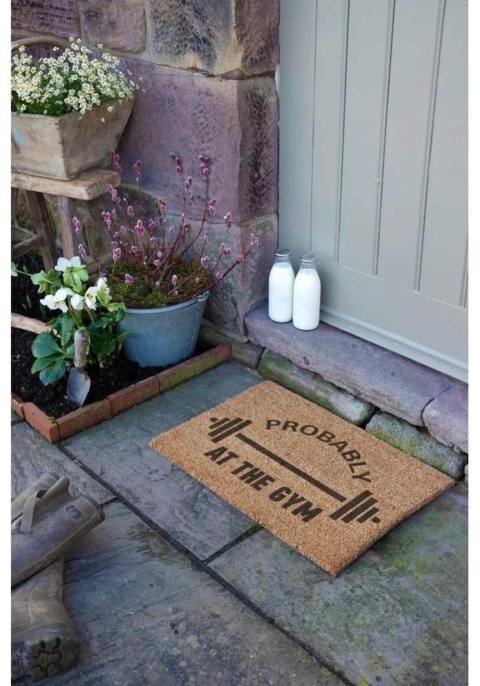 Zerbino in fibre di cocco 40x60 cm Probably At The Gym – Artsy Doormats