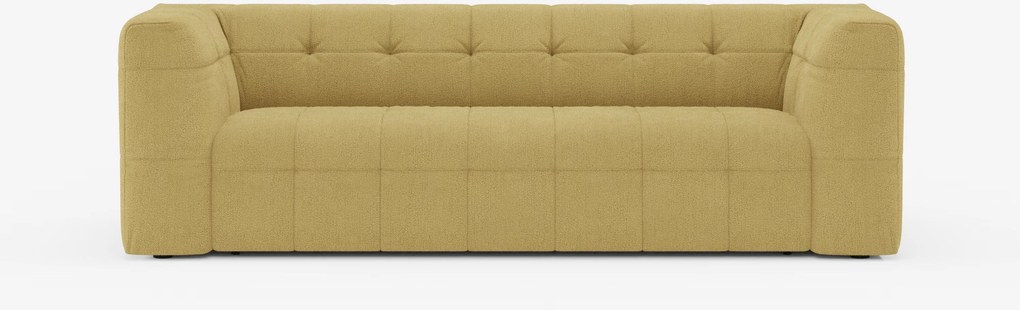 Mosaic Divano 3 e 4 posti modulare in bouclé: capitonné e design in tessuto smacchiabile T21