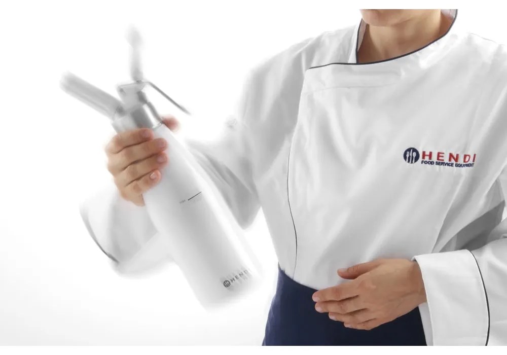 Bottiglia per panna montata in alluminio bianco, 500 ml Kitchen Line - Hendi