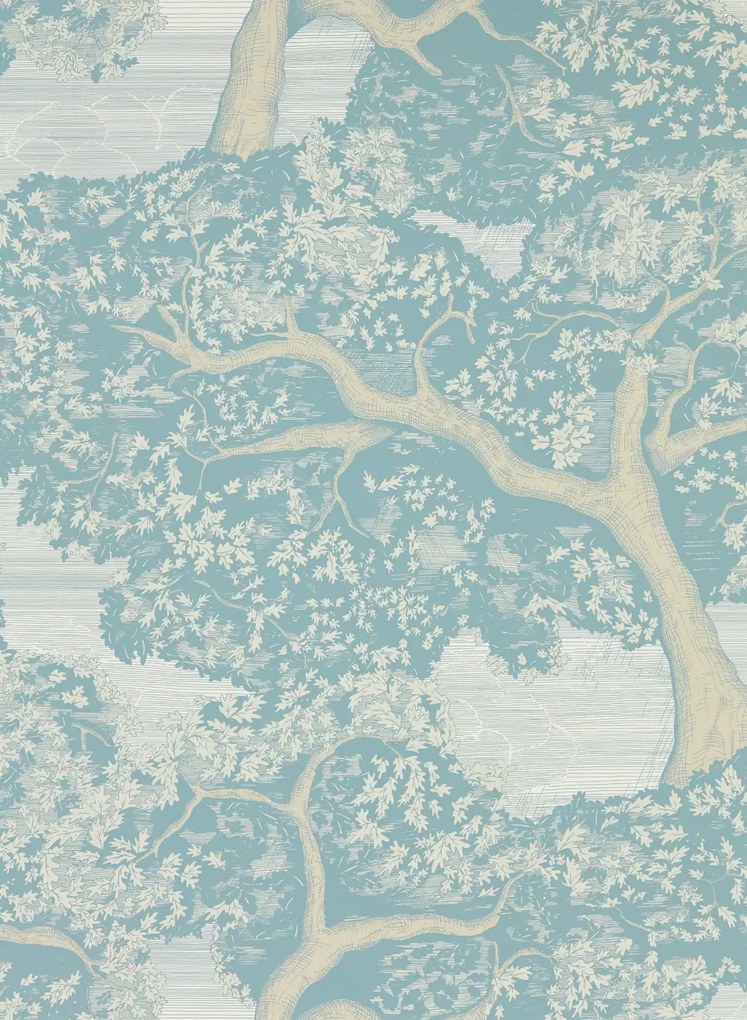 Harlequin Carta da parati Eternal Oak - Skyblue/ First Light