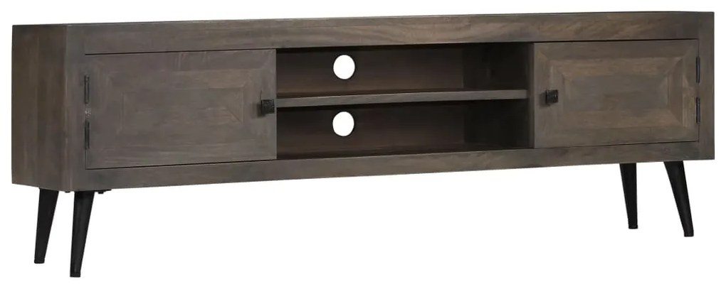 Mobile Porta Tv İn Legno Massello Di Mango 140x30x45 Cm /