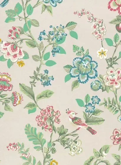Eijffinger Carta da parati Botanical Print - Hellbraun