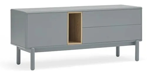 Tavolo TV blu-grigio 140x56 cm Corvo - Teulat