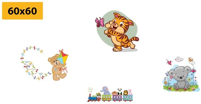Set di quadri – Animali colorati
