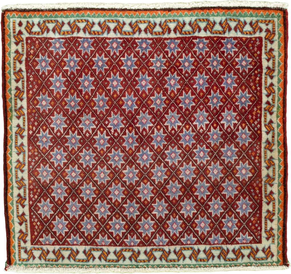 Shiraz Tappeto persiano 70x60 Rosso (Iran) Annodato A Mano