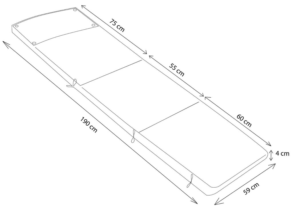 LIVES - cuscino lettino con doppia cucitura idrorepellente