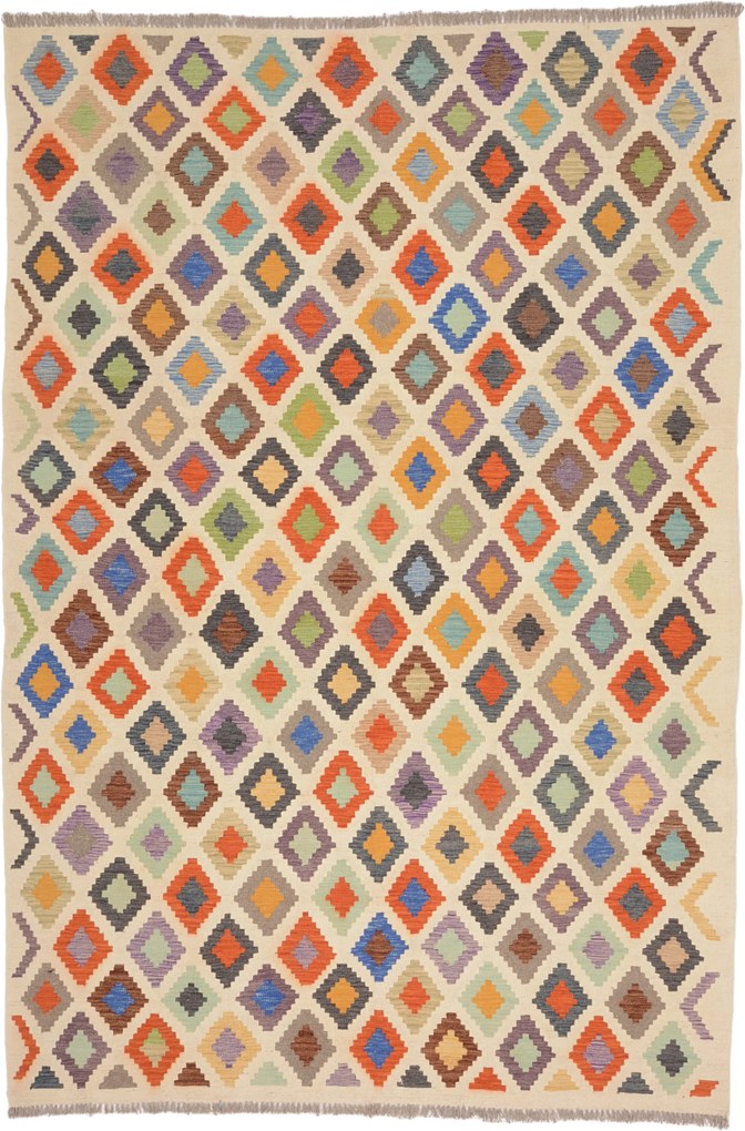 Kilim Tappeto 300x210 (Afghanistan) Annodato A Mano