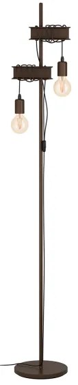 Eglo 43526 - Lampada con piedistallo TOWNSHEND 2xE27/10W/230V