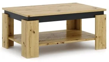 Tavolino da salotto LUNO rovere artisan/nero