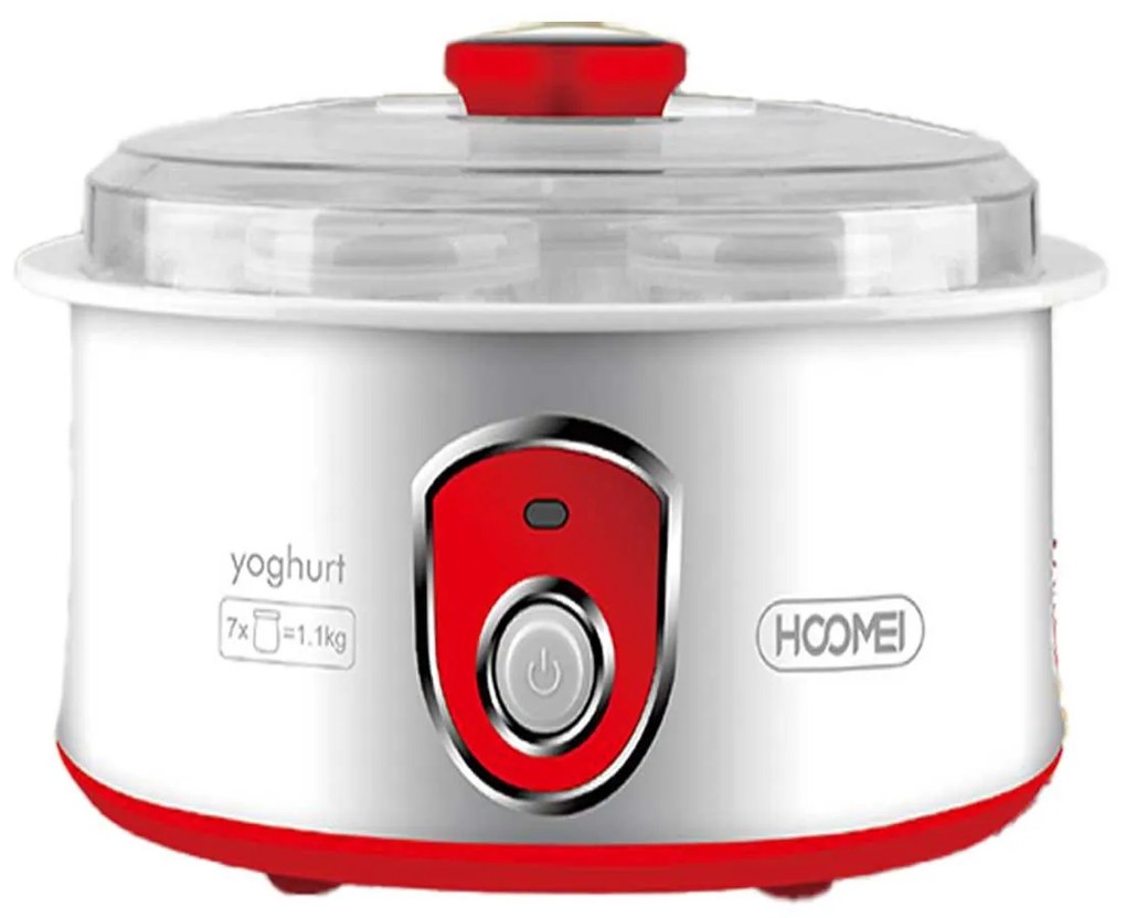 Macchina per Yogurt a Casa 20W Yogurtiera Capacita 1.5L con Temperatura Costante con 7 Barattoli di Vetro Inclusi