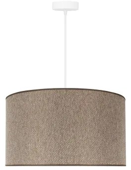 Duolla - Lampadario a sospensione con filo ROLLER ECO RECYCLING 1xE27/15W/230V diametro 45 cm marrone