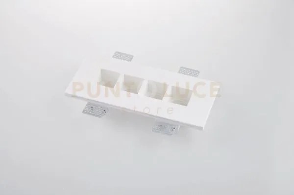 Incasso hive bianco 4xgu10 mini 27x12x4,5cm inc-hive-rt4