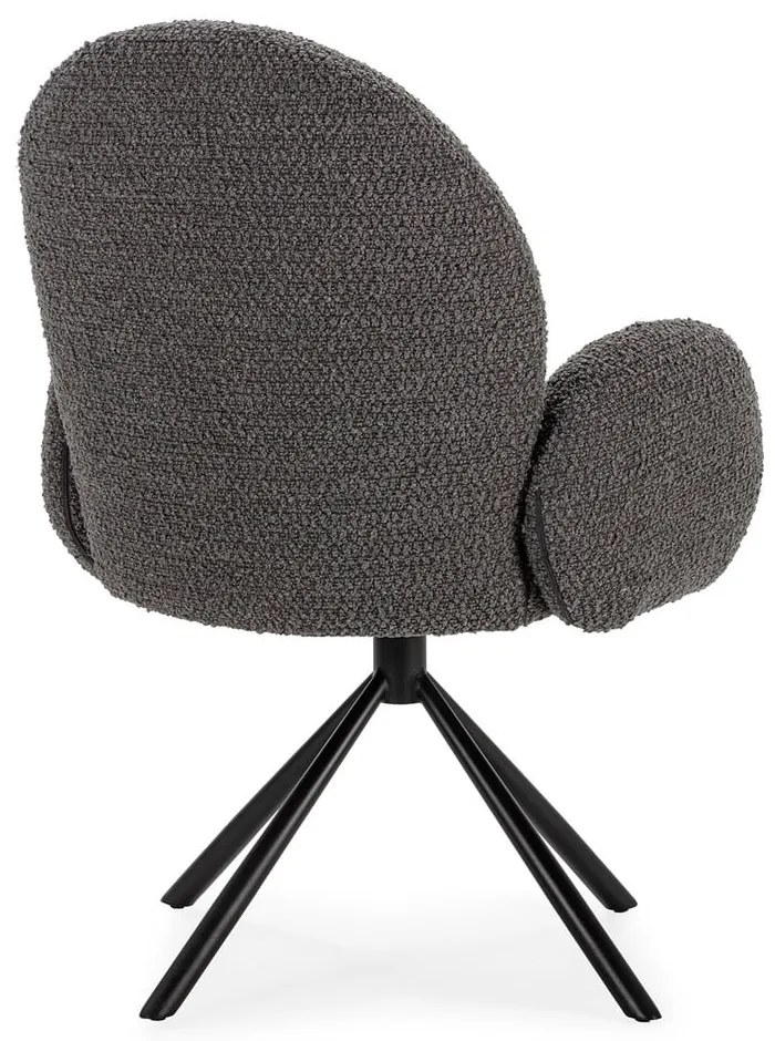 Poltrona grigio scuro Dario - Marckeric