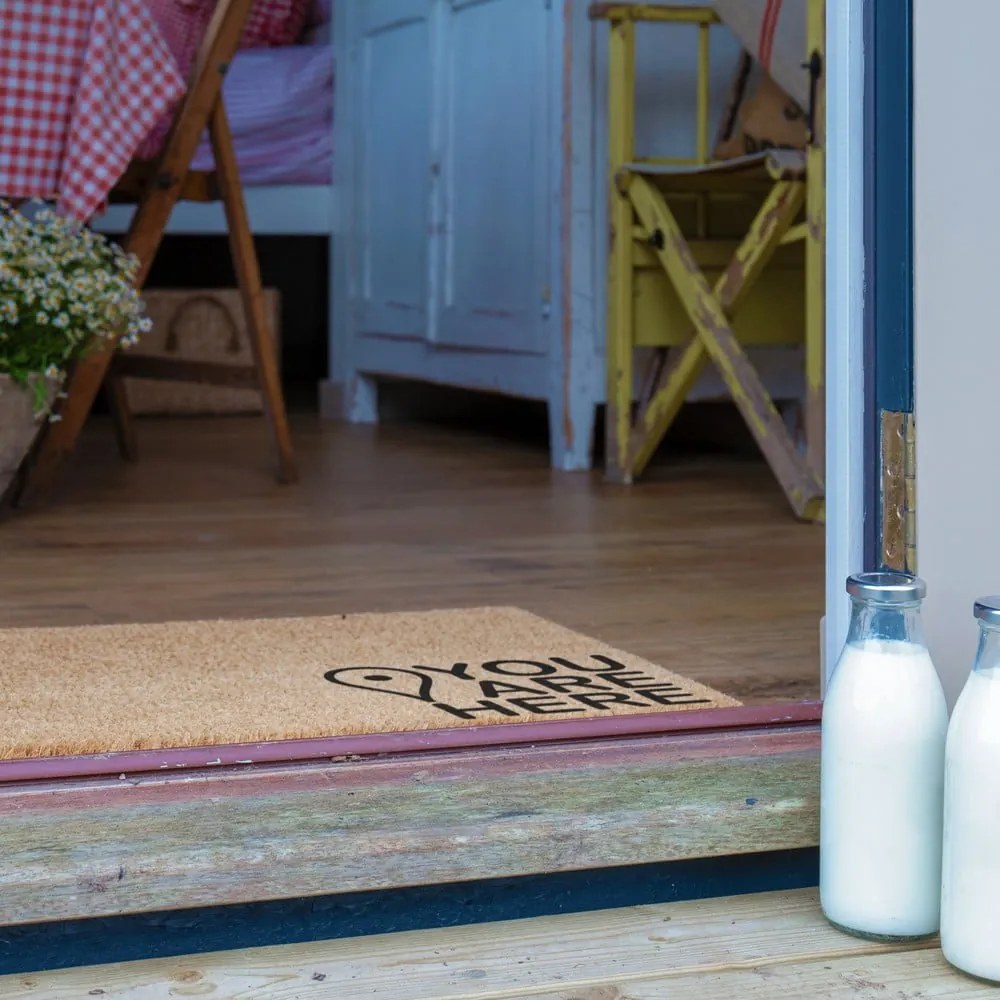 Zerbino in cocco 40x60 cm You Are Here - Artsy Doormats