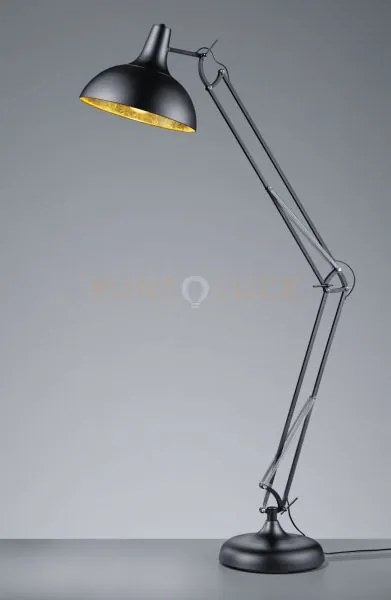 Salvador piantana architetto nera metallo nero interno oro h.180cm ...