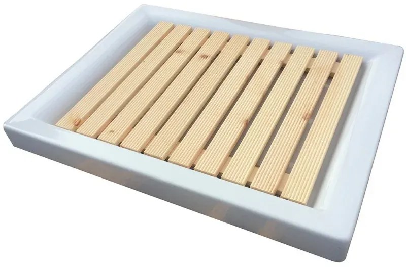 Pedana Doccia Antiscivolo 55x68 in Legno Ideale per Piatto Doccia 70x90