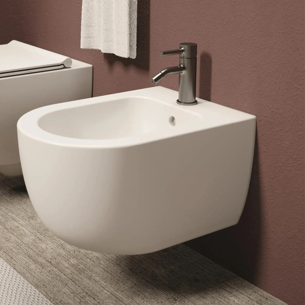 Bidet Sospeso Alice Ceramica Bianco Lucido "Unica 55"