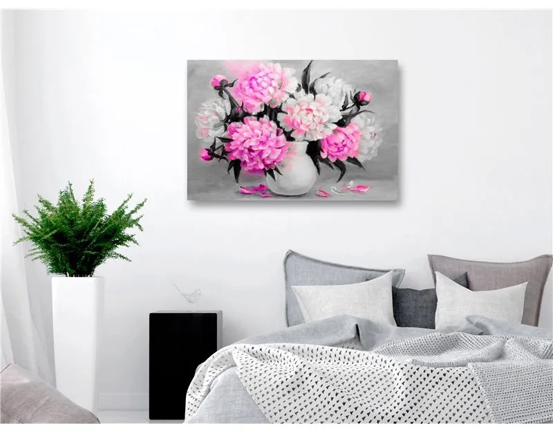 Quadro Fragrant Colours (1 Part) Wide Pink  Colore Rosa, Dimensioni e Misure 120x80