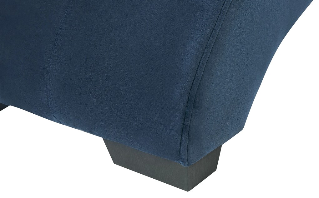 Chaise longue velluto blu con casse bluetooth SIMORRE Beliani