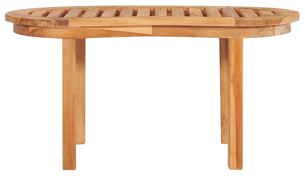 Tavolino da Caffè 90x50x45 cm in Legno Massello di Teak