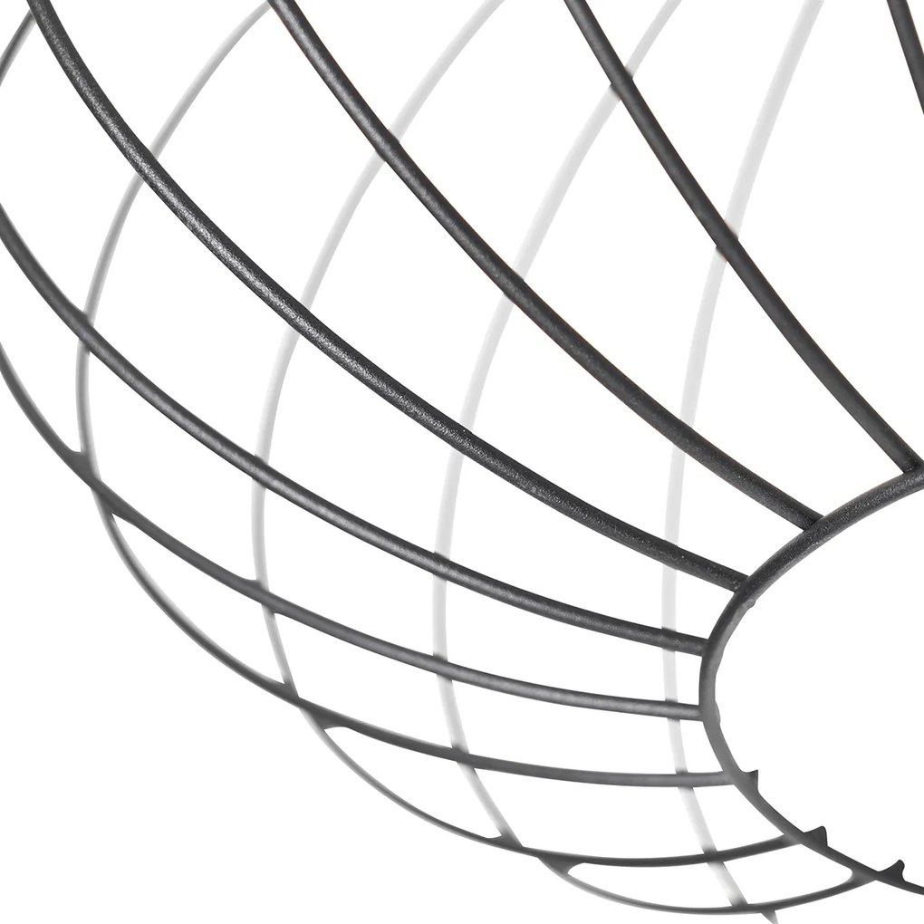 Plafoniera intelligente nera con Wi-Fi G95 - Margarita